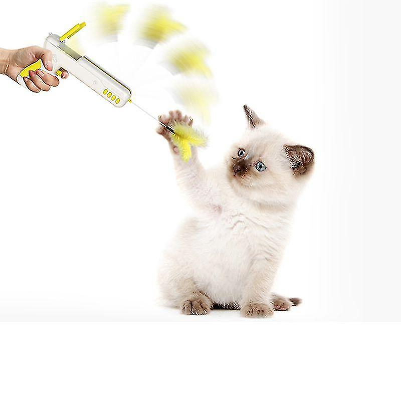 Foto 1 | Pistola Divertida Con Forma De Rebote Huoguo Para Mascotas, Con Bola De Plumas, Para Mascotas - Venta Internacional.