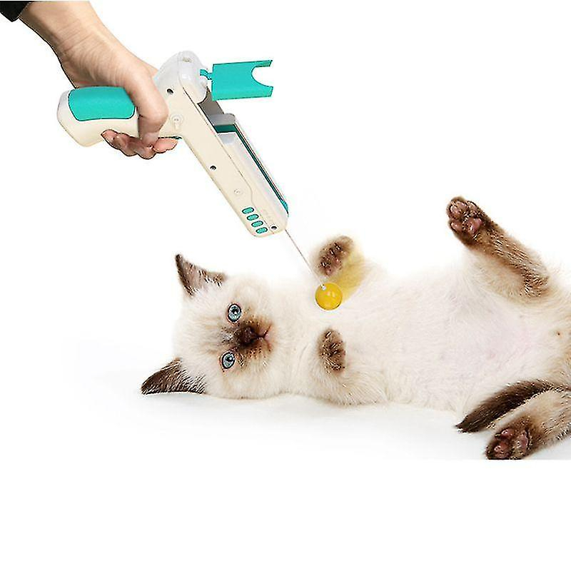 Foto 6 pulgar | Pistola Divertida Con Forma De Rebote Huoguo Para Mascotas, Con Bola De Plumas, Para Mascotas - Venta Internacional.