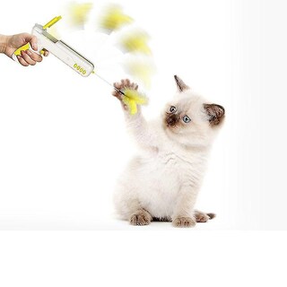 Foto 1 | Pistola Divertida Con Forma De Rebote Huoguo Para Mascotas, Con Bola De Plumas, Para Mascotas - Venta Internacional.