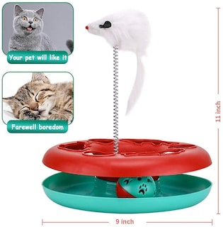 Foto 4 | Torre De Orugas Interactiva Huoguo De Cat Toys Con Ratón - Venta Internacional.