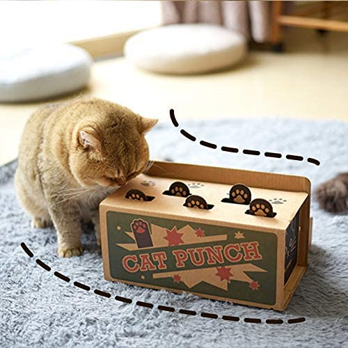 Foto 2 pulgar | Cat Toy Interactive Whack A Mole Game Punch Para Gatos Y Perros - Venta Internacional.
