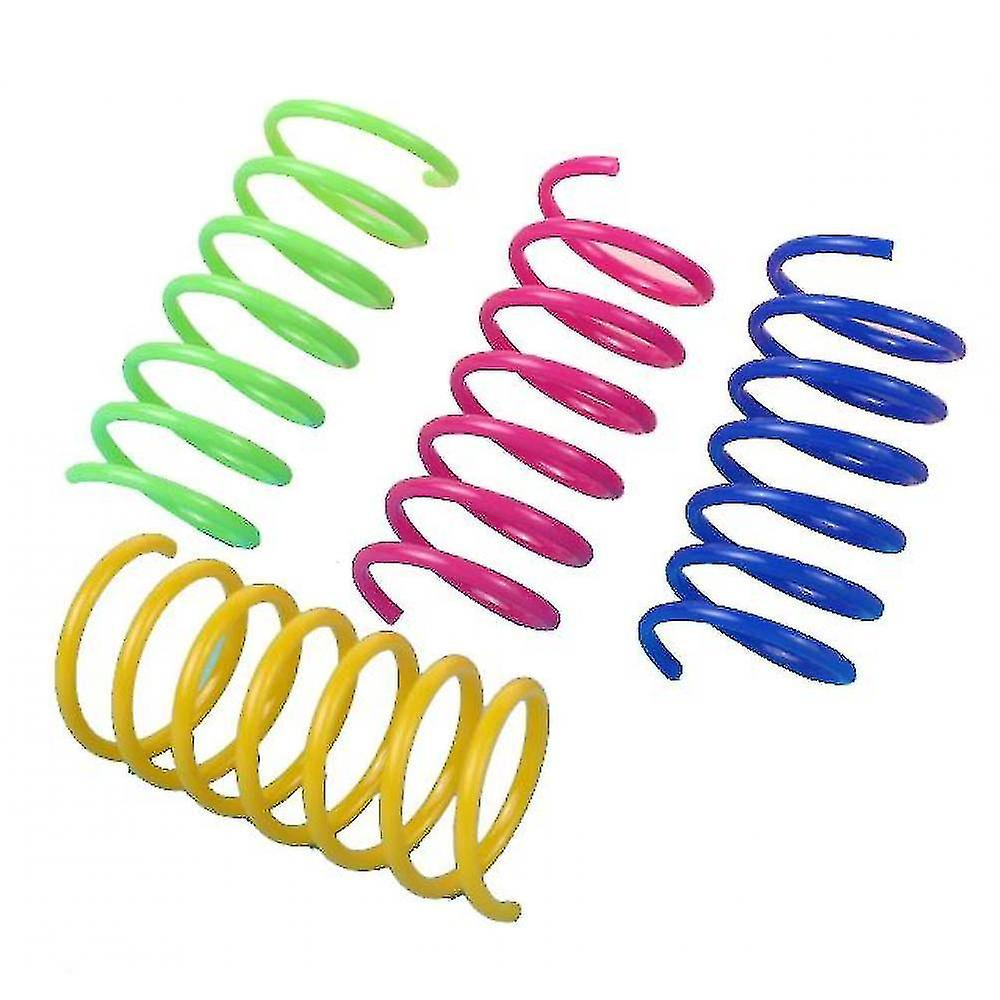 Foto 2 pulgar | Cat Toys Huoguo, 4 Paquetes De Resortes De Plástico De Colores Para Gatos - Venta Internacional.