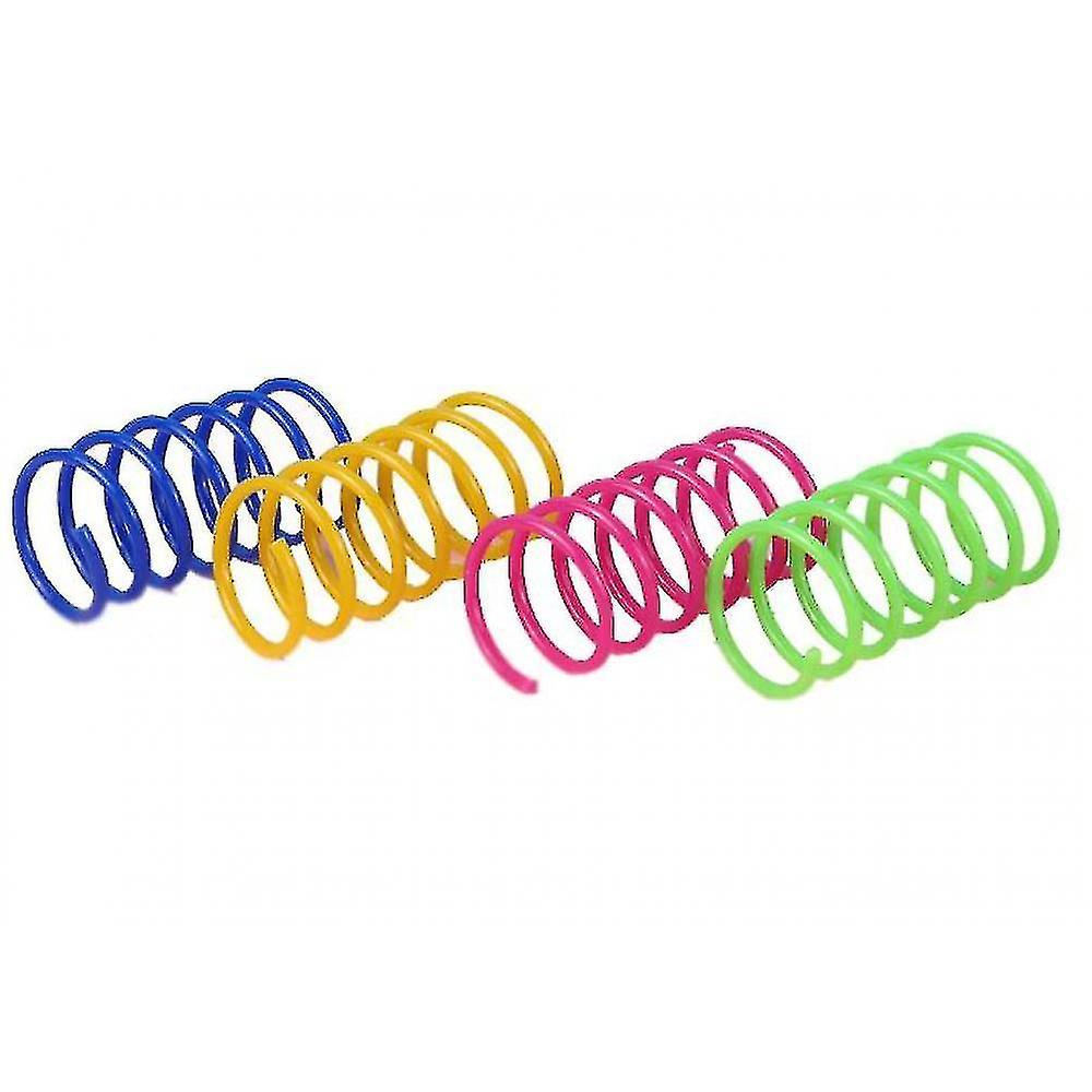 Foto 3 pulgar | Cat Toys Huoguo, 4 Paquetes De Resortes De Plástico De Colores Para Gatos - Venta Internacional.