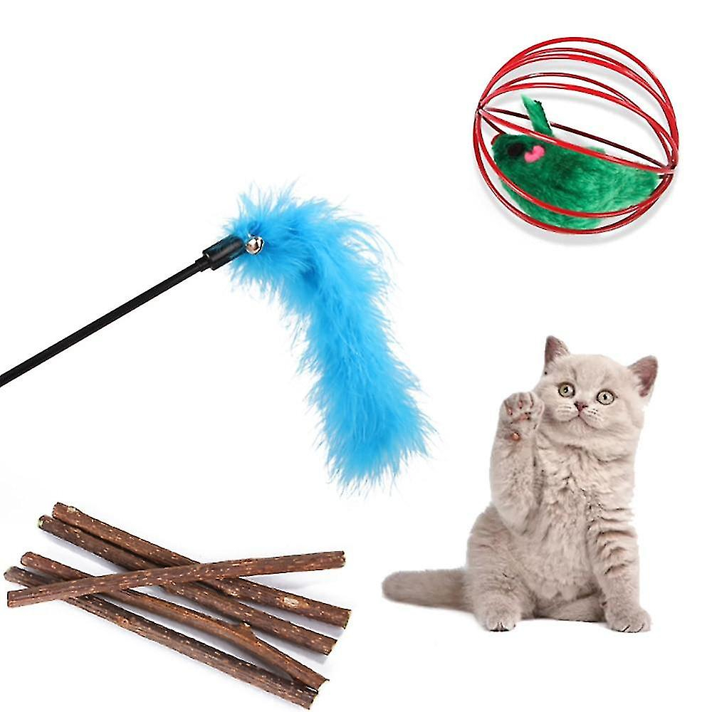 Foto 6 pulgar | Juego De Juguetes Para Gatos Huoguo, 28 Piezas, Con Forma De Túnel Para Gatos, Hierba Gatera Y Pluma - Venta Interna