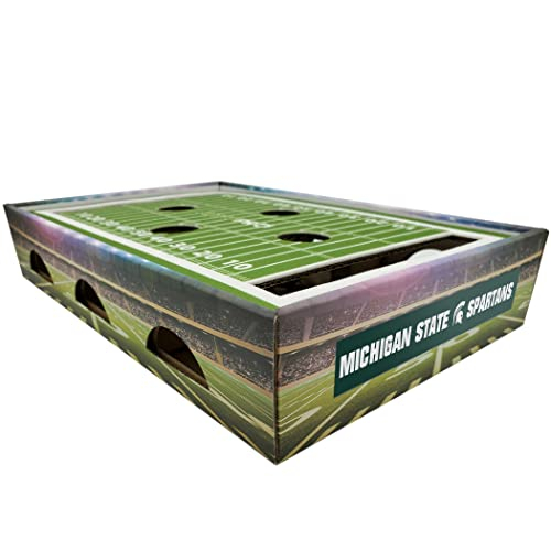 Foto 2 pulgar | Caja Rascadora Para Gatos Pets First Ncaa Michigan State Spartans - Venta Internacional.