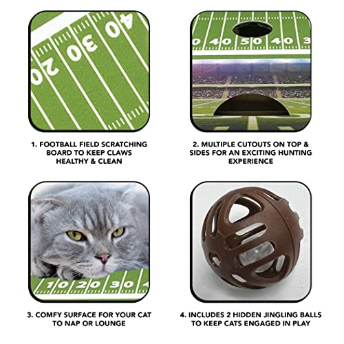 Foto 6 pulgar | Caja Rascadora Para Gatos Pets First Ncaa Michigan State Spartans - Venta Internacional.