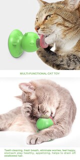 Foto 3 | Cepillo De Dientes Para Gatos, Juguete Para Lamer Menta, Nutrición, Bola De Gel, Succión C - Venta Internacional.