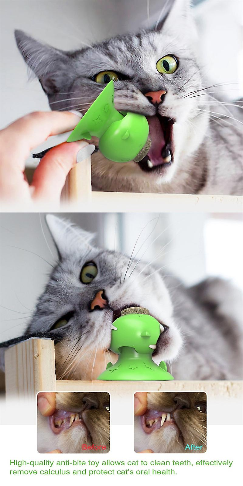 Foto 5 pulgar | Cepillo De Dientes Para Gatos, Juguete Para Lamer Menta, Nutrición, Bola De Gel, Succión C - Venta Internacional.