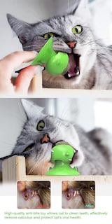 Foto 4 | Cepillo De Dientes Para Gatos, Juguete Para Lamer Menta, Nutrición, Bola De Gel, Succión C - Venta Internacional.