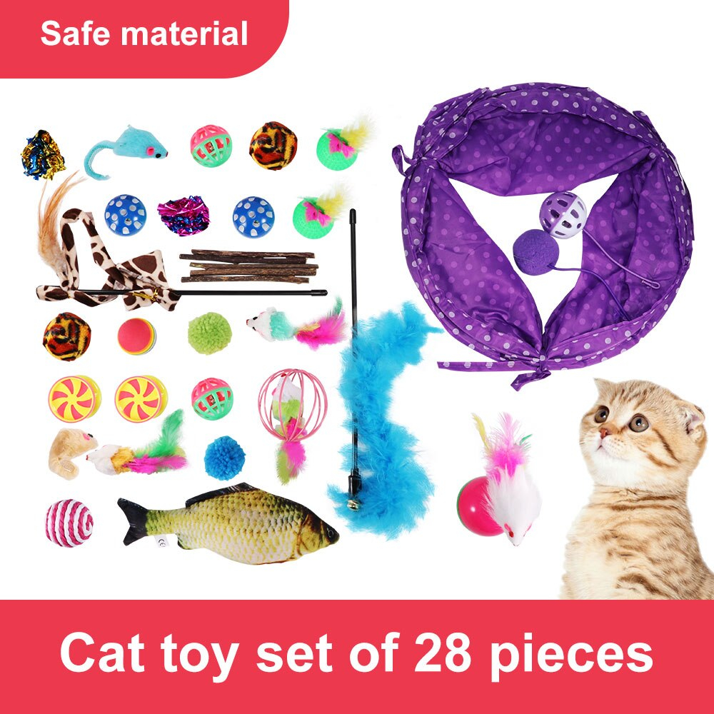 Foto 2 pulgar | Juego De Juguetes Para Gatos, Varita De Plumas Con Campana, Ratón, Jaula, Juguetes Para Gatos - Venta Internacional.