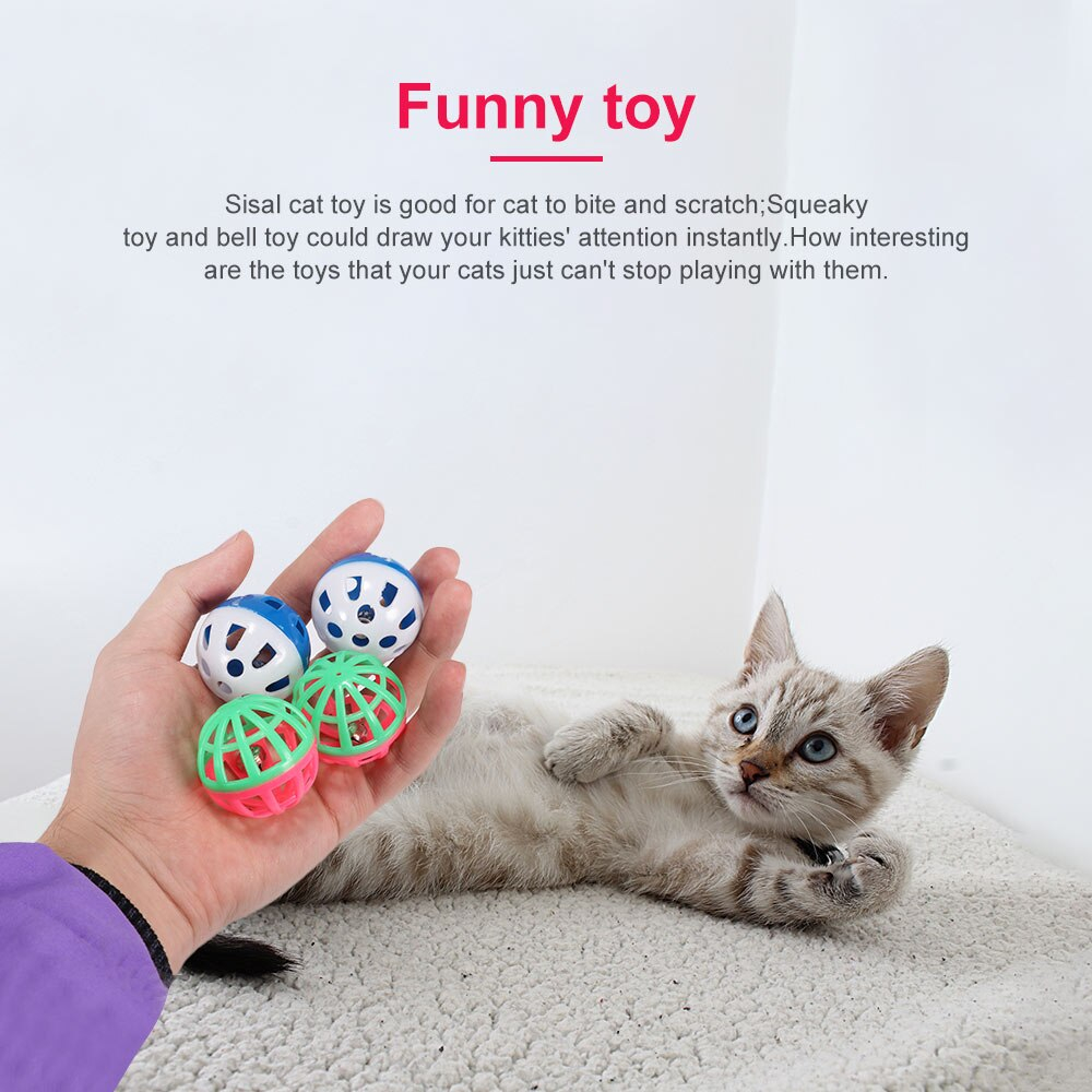 Foto 5 pulgar | Juego De Juguetes Para Gatos, Varita De Plumas Con Campana, Ratón, Jaula, Juguetes Para Gatos - Venta Internacional.