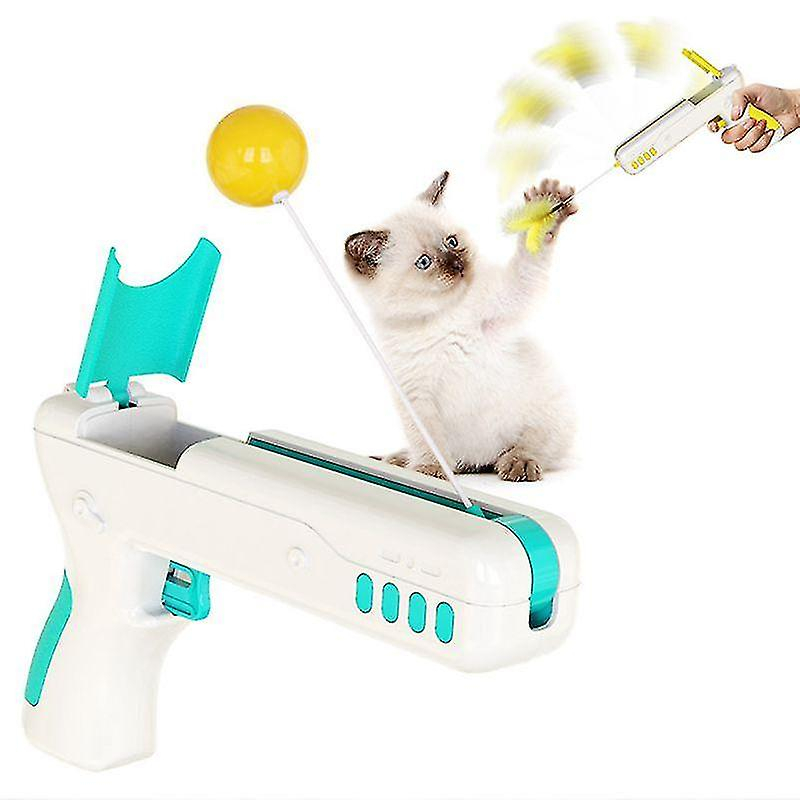 Foto 2 pulgar | Pistola Divertida Con Forma De Rebote Huoguo Para Mascotas, Con Bola De Plumas, Para Mascotas - Venta Internacional.