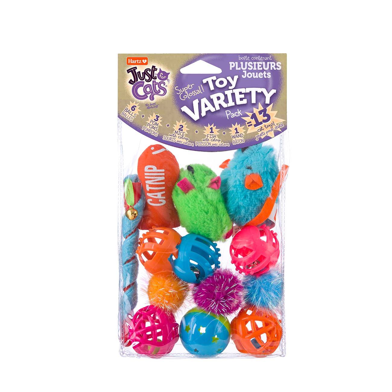 Foto 2 pulgar | Paquete Variado De Juguetes Hartz Solo Para Gatos, 13 Piezas, Todas Las Razas - Venta Internacional.