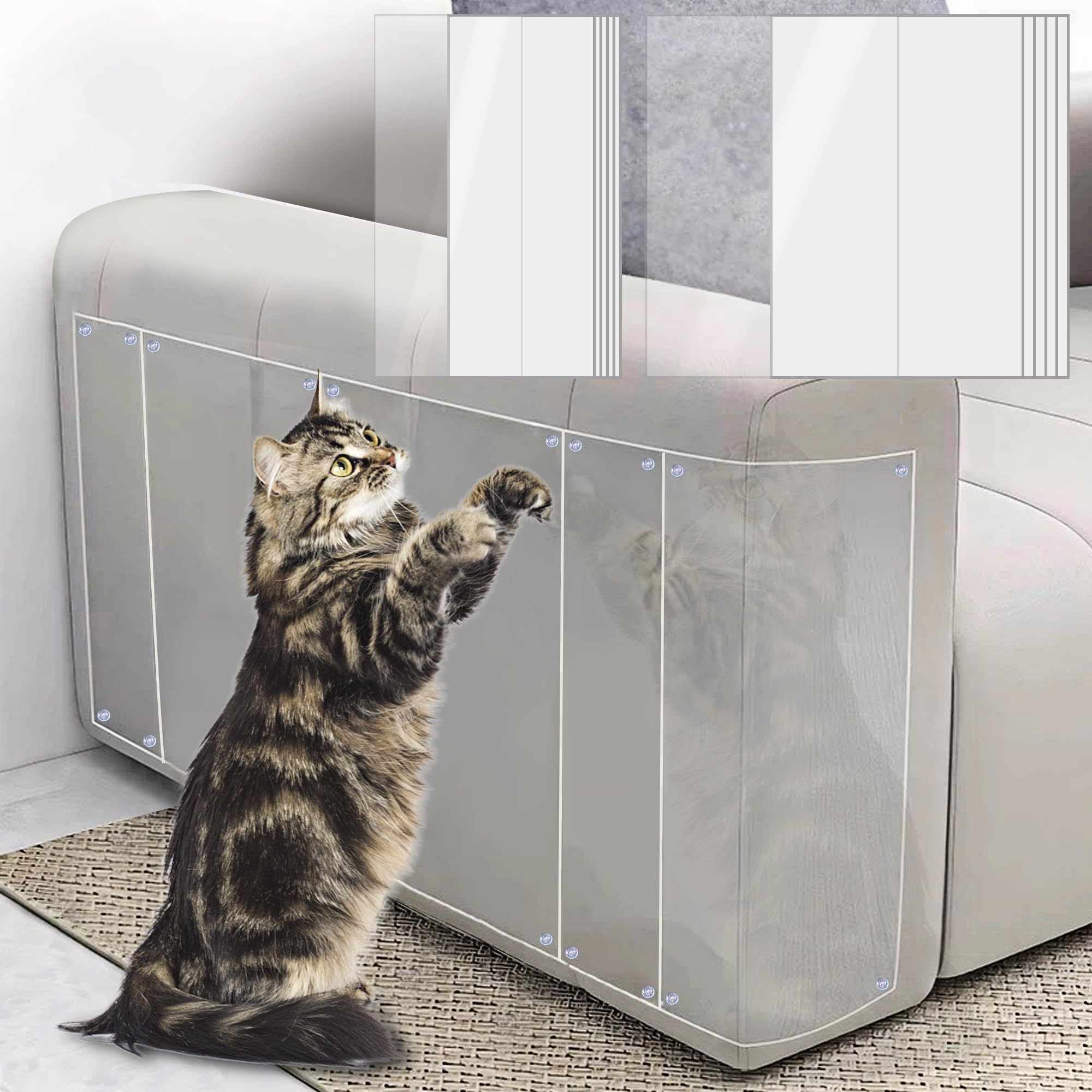 Foto 2 pulgar | Protector De Muebles Cat Scratch Dr.dudu Transparente (paquete De 12) - Venta Internacional.