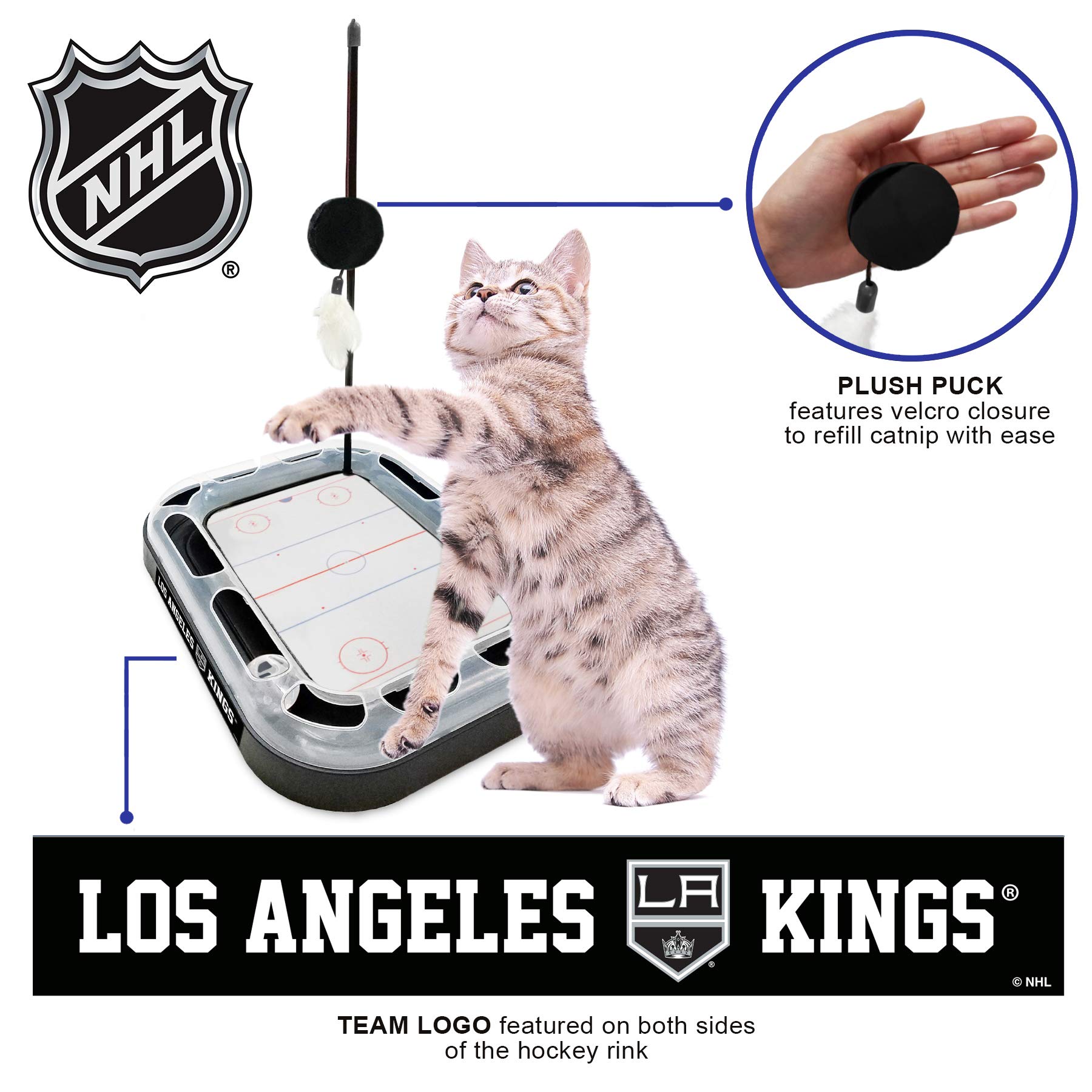 Foto 6 pulgar | Juguete Para Rascar Gatos Pets First Nhl Los Angeles Kings - Venta Internacional.