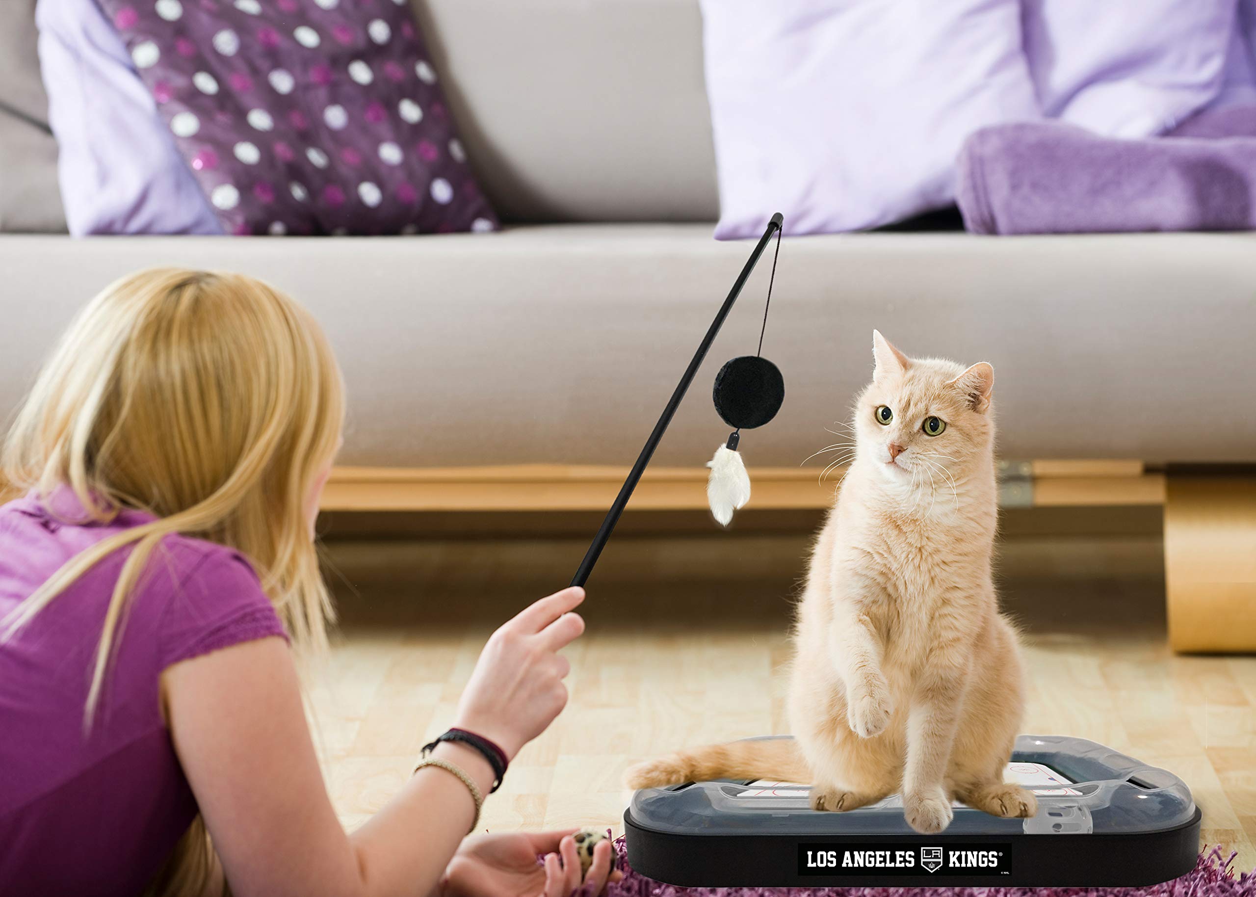 Foto 7 pulgar | Juguete Para Rascar Gatos Pets First Nhl Los Angeles Kings - Venta Internacional.