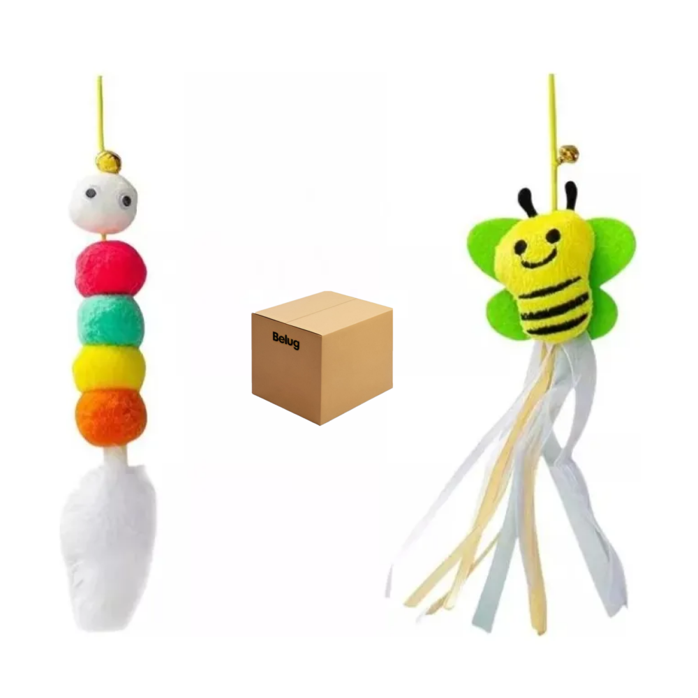 Foto 2 pulgar | 2pz 360° Interactivo Juguete Para Gatos Belug Multicolor