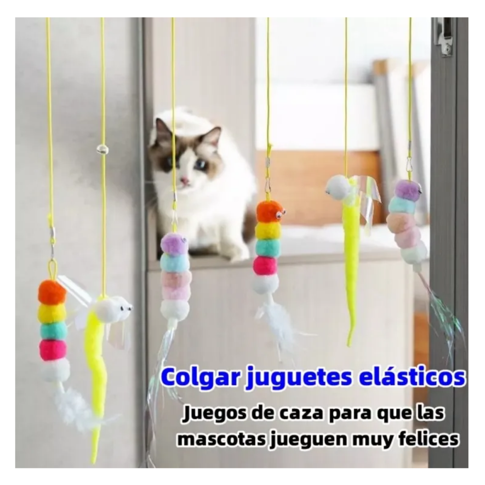 Foto 3 pulgar | 2pz 360° Interactivo Juguete Para Gatos Belug Multicolor