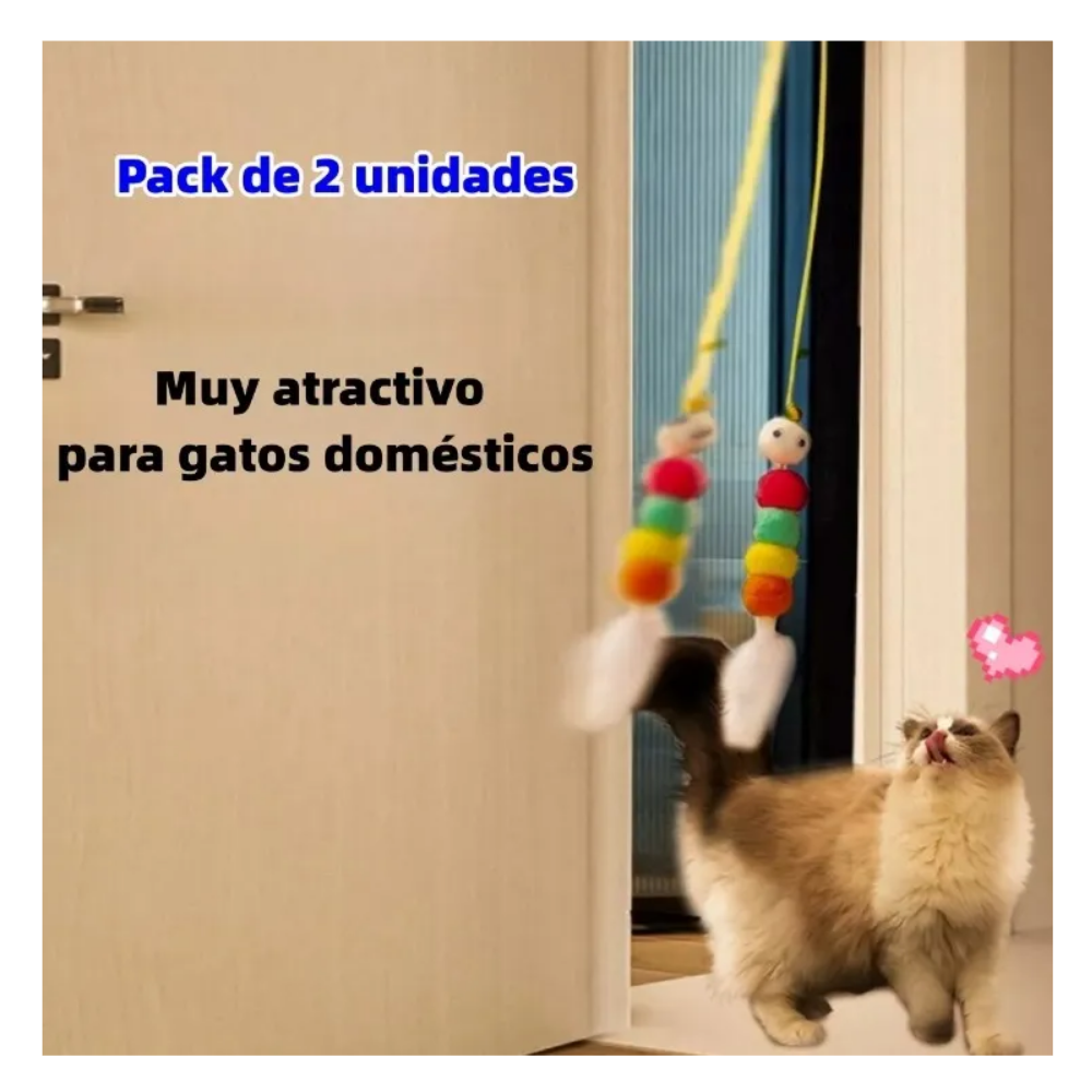 Foto 5 pulgar | 2pz 360° Interactivo Juguete Para Gatos Belug Multicolor