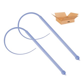 Foto 1 | 2pz Juguete Interactivo Para Gatos Belug Cola De Rata De Silicona Azul