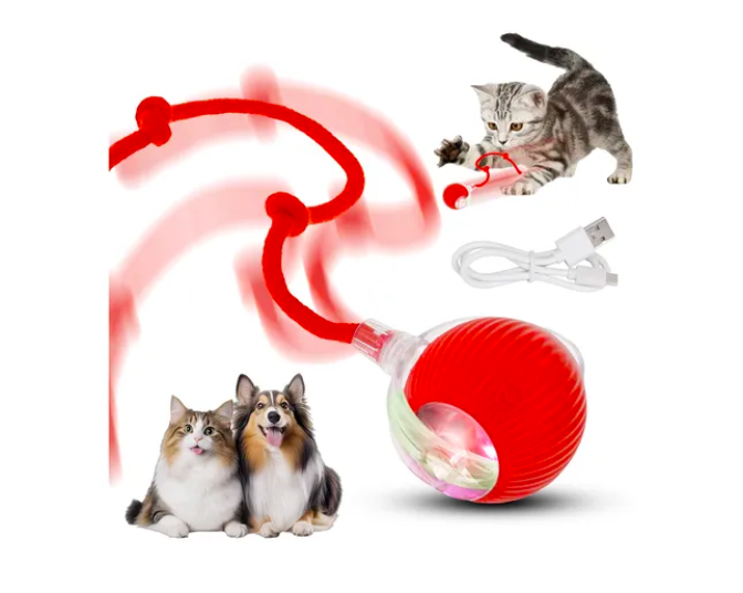 Foto 2 pulgar | Juguetes Para Gato Eléctrico Pelota Interactiva De 360°