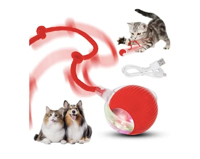 Foto 1 | Juguetes Para Gato Eléctrico Pelota Interactiva De 360°
