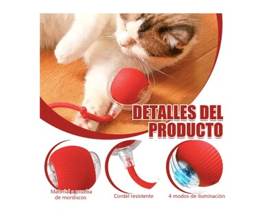 Foto 3 | Juguetes Para Gato Eléctrico Pelota Interactiva De 360°