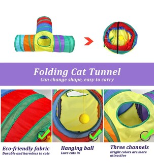 Foto 4 | Gatip 30 Piezas De Juguetes Para Gatos Mascotas Túnel Para Gatos