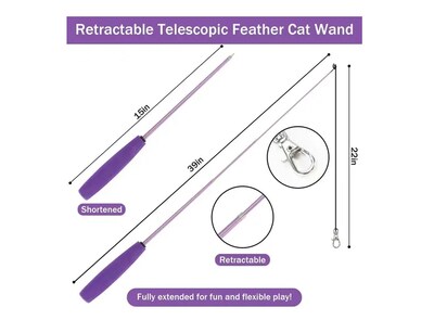 Foto 2 | Xtellar Juguete Interactivo Premium Para Gato Con 11 Elementos Retráctiles Y Ajustables.