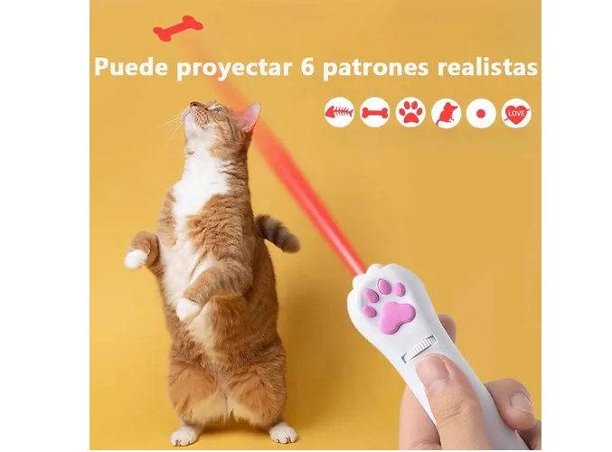 Foto 3 pulgar | Xtellar, Juguete Interactivo Con Puntero Láser Recargable Usb Para Gatos