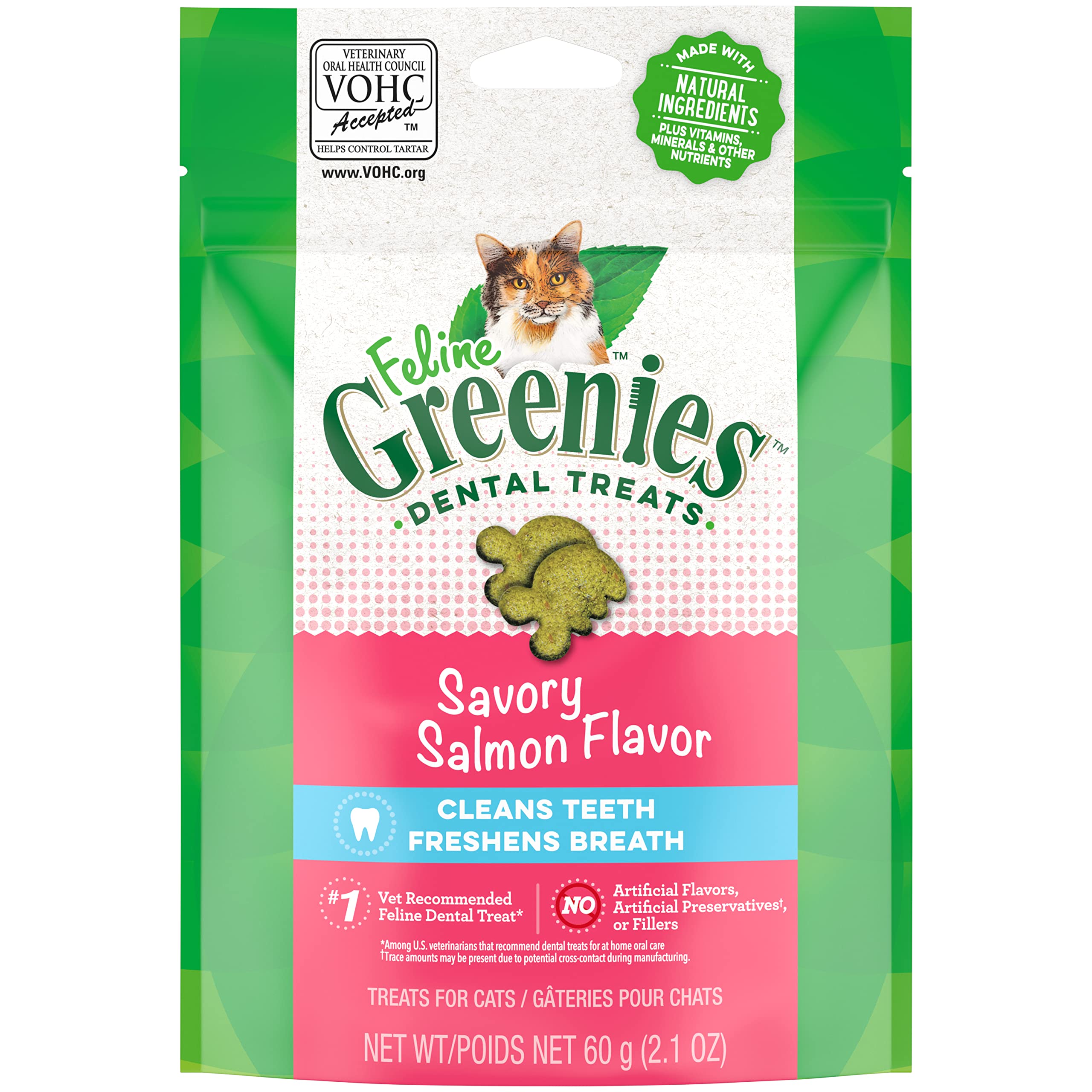 Foto 2 pulgar | Cat Treats Greenies Feline Para El Cuidado Dental Para Adultos  Color Salmón  60 G - Venta Internacional.