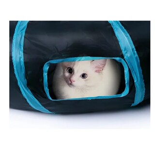 Foto 4 | Túnel Plegable Para Juegos De Gatos 2 Vías Eo Safe Imports Esi-20229 Negro