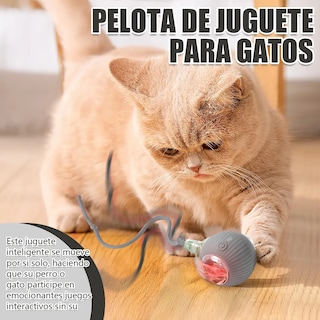 Foto 3 | Juguete Para Gato Eléctrico Pelota Interactiva De 360 Eo Safe Imports Esi-20226 Gris