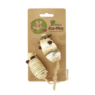 Foto 1 | Naturance Ecoplay Juguete Ratón Para Gato Con 2 Piezas