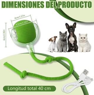 Foto 2 | Pelota Interactiva Eléctrica Xtellar Para Gatos - Diversión Garantizada 360°