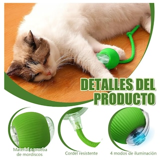 Foto 3 | Pelota Interactiva Eléctrica Xtellar Para Gatos - Diversión Garantizada 360°