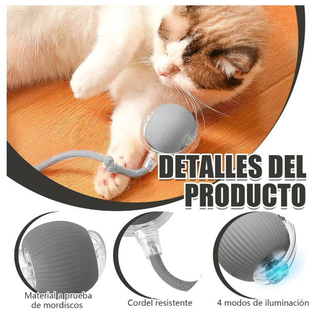 Foto 4 pulgar | Pelota Interactiva Eléctrica Xtellar Para Gatos - Diversión Garantizada 360°