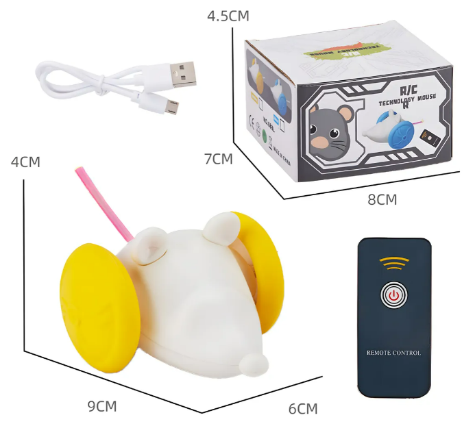 Foto 3 pulgar | Xtellar Juguete Interactivo Recargable Para Gatos – Movimiento Loco De Ratón Con Luz