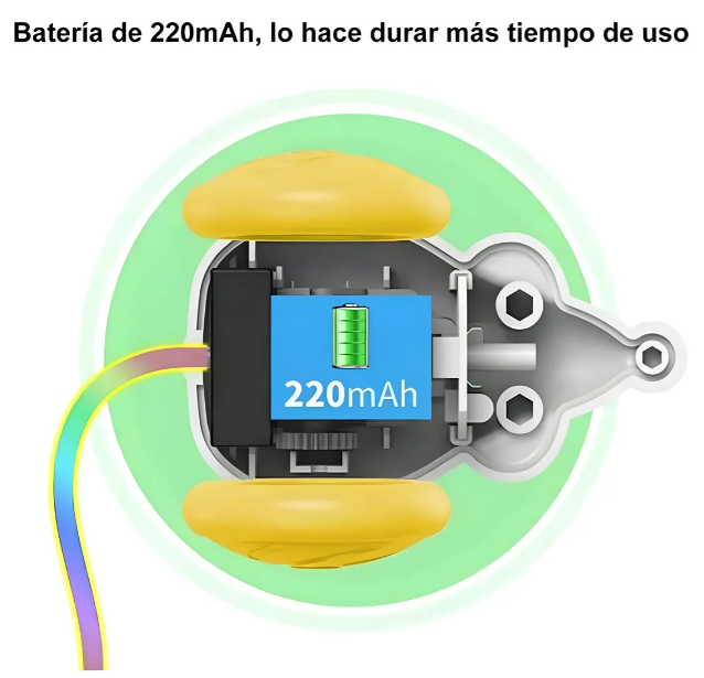 Foto 5 pulgar | Xtellar Juguete Interactivo Recargable Para Gatos – Movimiento Loco De Ratón Con Luz