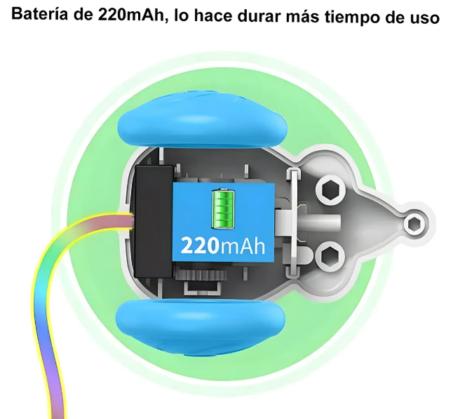 Foto 5 pulgar | Xtellar Juguete Interactivo Recargable Para Gatos – Movimiento Loco De Ratón Con Luz