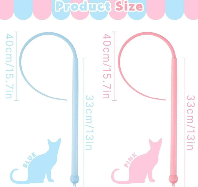 Foto 5 pulgar | Set Xtellar De 2 Juguetes Interactivos Premium Para Gatos Con Cola De Rata De Silicona – Experiencia Lúdica Y Saludabl