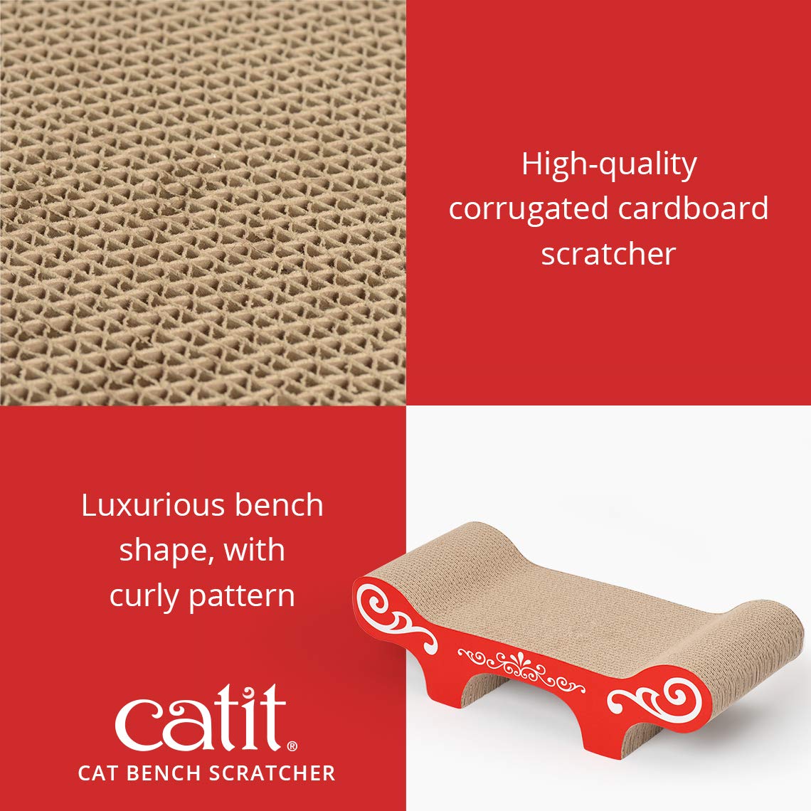 Foto 2 | Banco Para Rascar Cat Scratcher Catit Urban Cat  2 En 1 - Venta Internacional.
