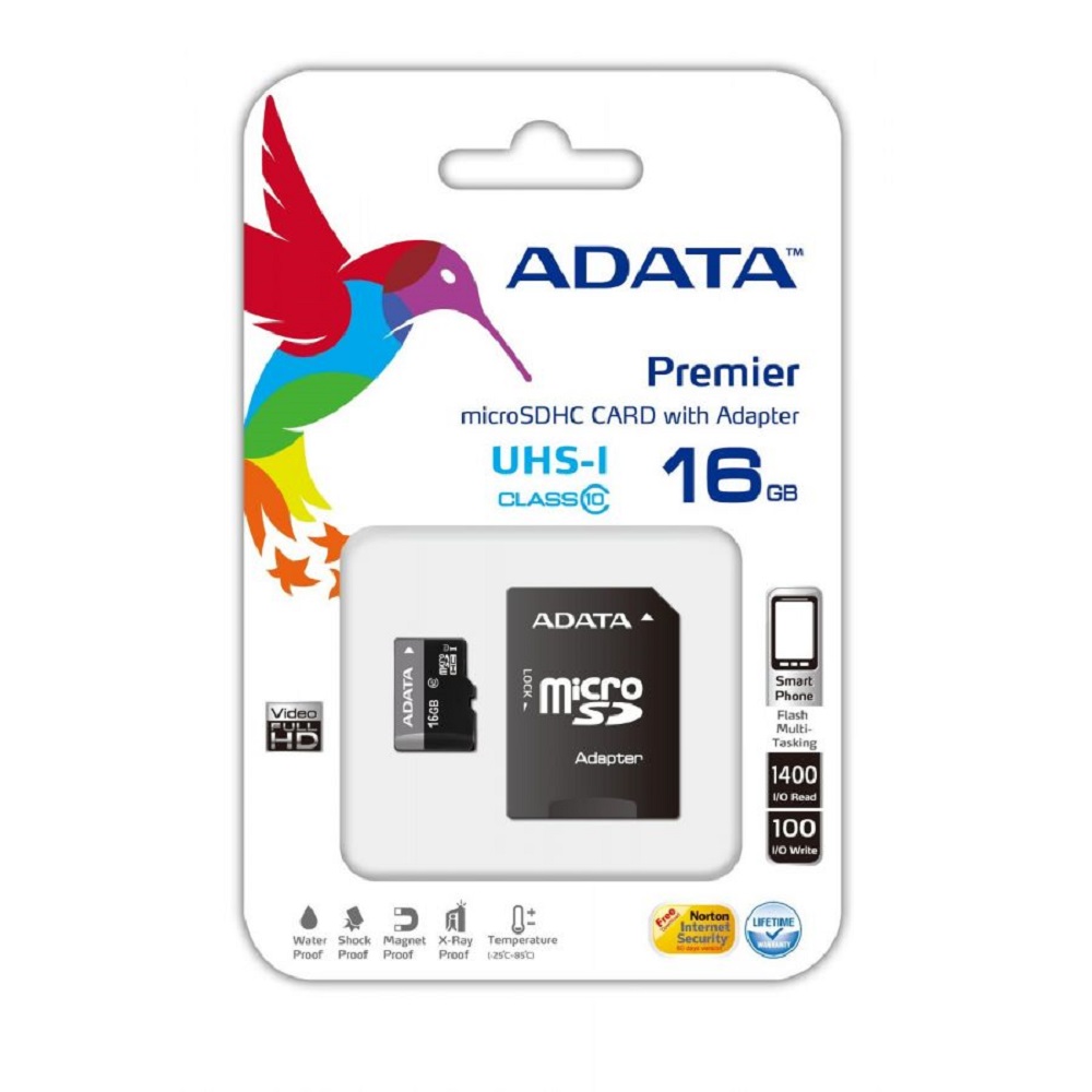 Foto 2 pulgar | Micro Sd Adata Premier 16gb 30mbs 10mbs Ausdh16guicl10-ra1