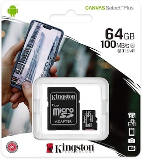 Foto 3 | Memoria MicroSD Kingston SDCS2/64GB Negro