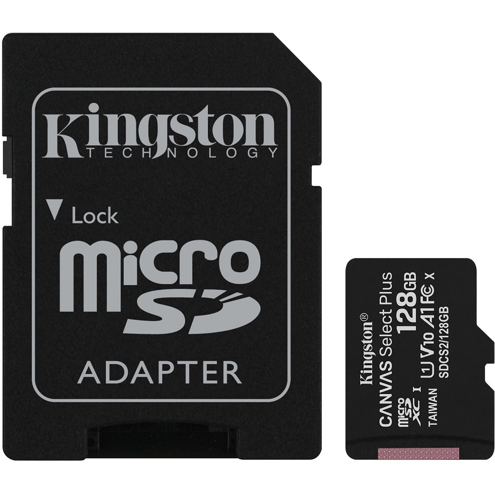 Foto 3 pulgar | Memoria MicroSD Kingston SDCS2/128GB Negro