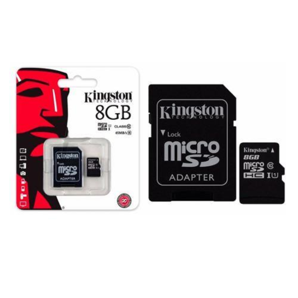 Foto 1 | Memoria Flash 8 Gb Micro Sd Hc Kingston Adaptador color Negro