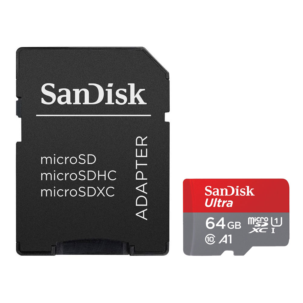 Foto 1 | Memoria Micro SD 64 gb con adaptador Sandisk Sdsqua4-064g-gn6ma color Negro