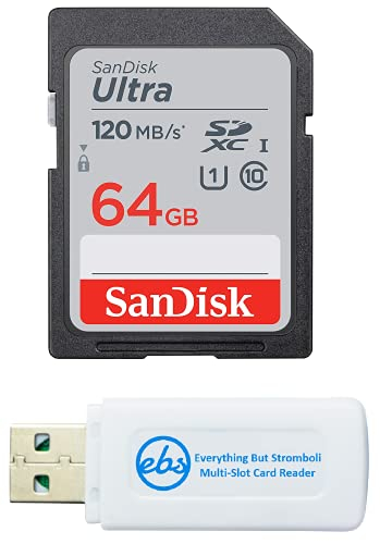 Venta Internacional - Tarjeta Memoria Sandisk 64gb Sdxc Ultra, Canon Eos Rebel T7, T6, Cámara Digital 77d, Clase