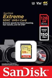 Foto 6 | Venta Internacional - Tarjeta Sandisk Extreme Sdxc Uhs-i De 128gb - C10, U3, V30, 4k Uhd, Tarjeta Sd - Sdsdxv5-128g-gnc