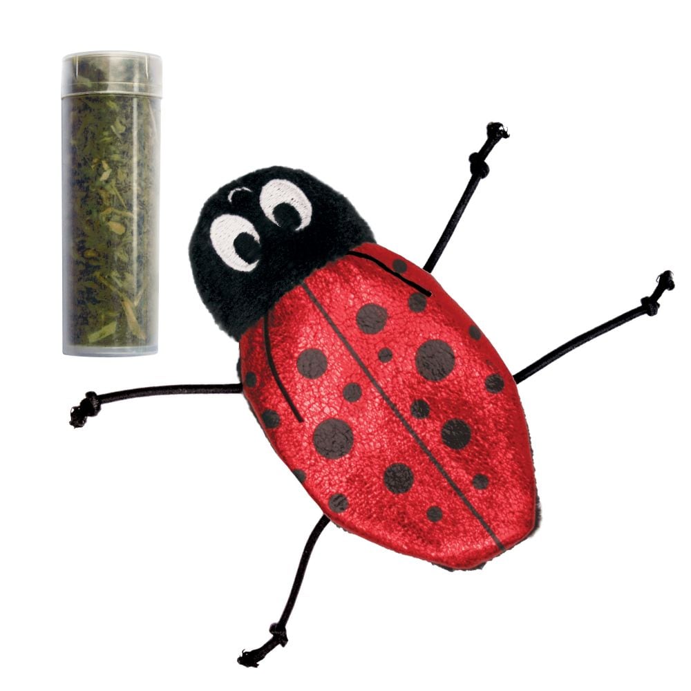 Catarina Roja Rellenable Catnip Kong Nlb4 para Gatos $1,600
